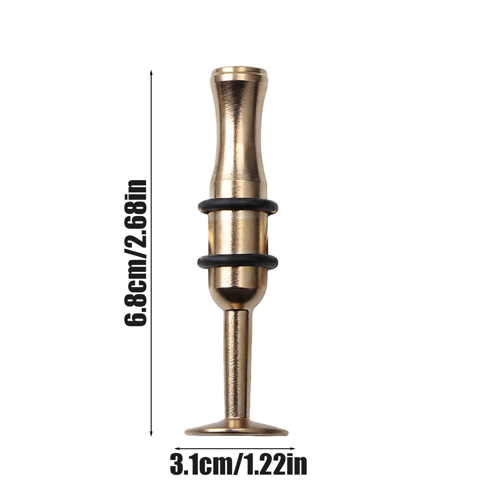 Embouchure Trainer, Lip Muscle Exerciser, Sturdy Metal Build, Strengthens Breath Control, Enhances Tone Quality, Ideal for Trumpet, Saxophone, Horn, Cornet Players 3.98 Inches Gold