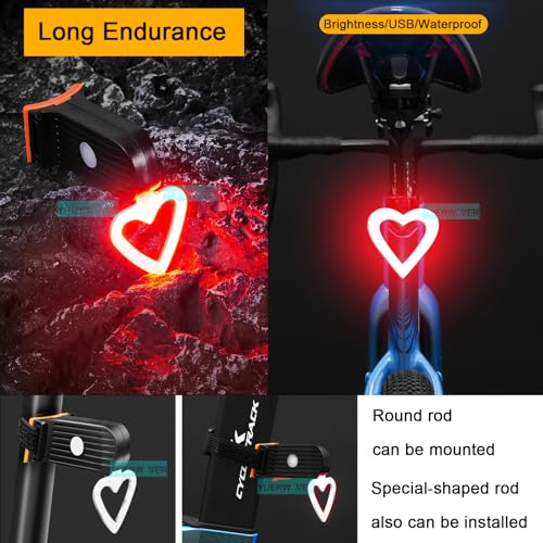 Rechargeable Bike Tail Light LED Bicycle Rear Light Cycling