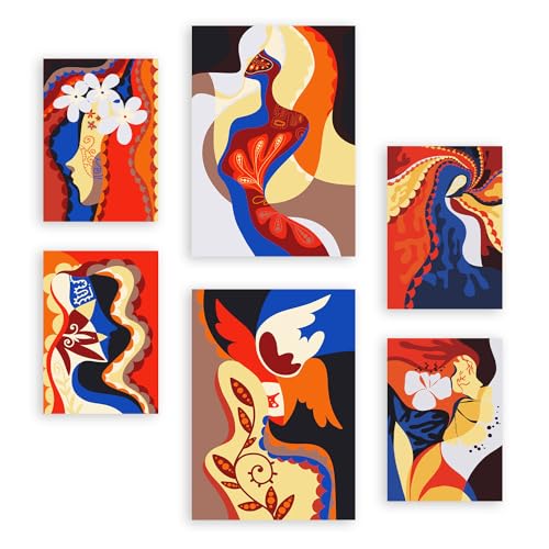 Posters de femmes abstraits Nacnic | Estampados decorativos pour chambre A4 A3