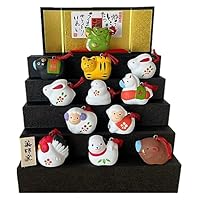 Amazon.co.jp: 薬師窯(yakushigama) 干支 クリスタル 十二支 飾り