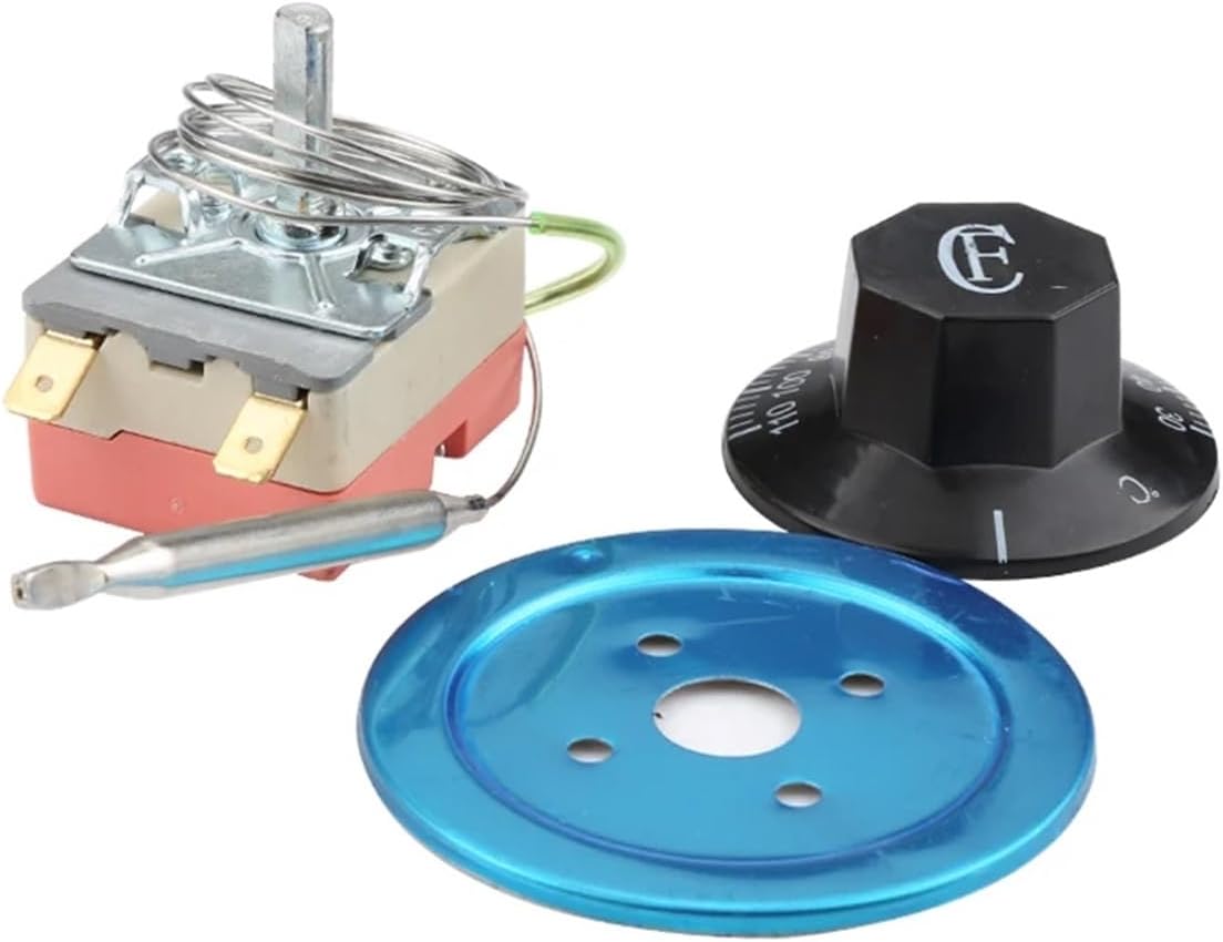 1PCS Temperature Capillary Thermostat 30-110 Celsius Degree Adjustable 2-pin Temperature Rotary Switch Controller AC 220V 16A