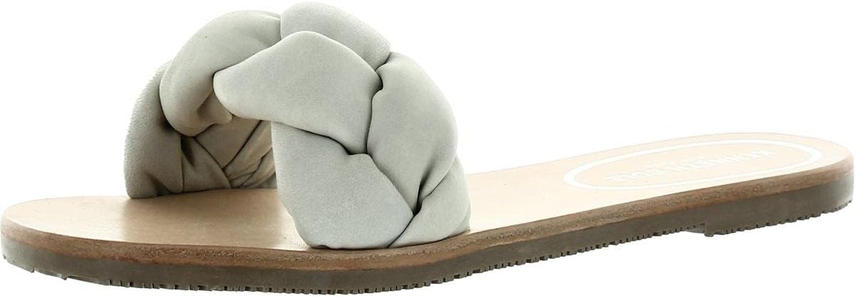 Kenneth Cole Women's Women's Nellie Braid Loafer, White, 10