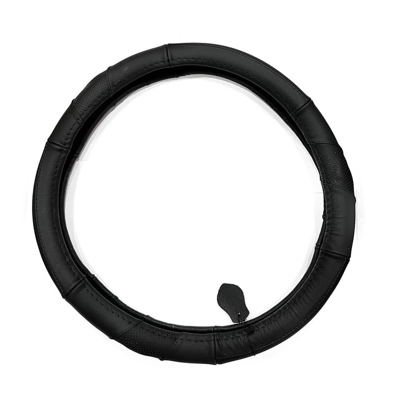 Image of Oshotto SC-004-A Leather Car Steering Cover Black Colour for Mahindra Xylo