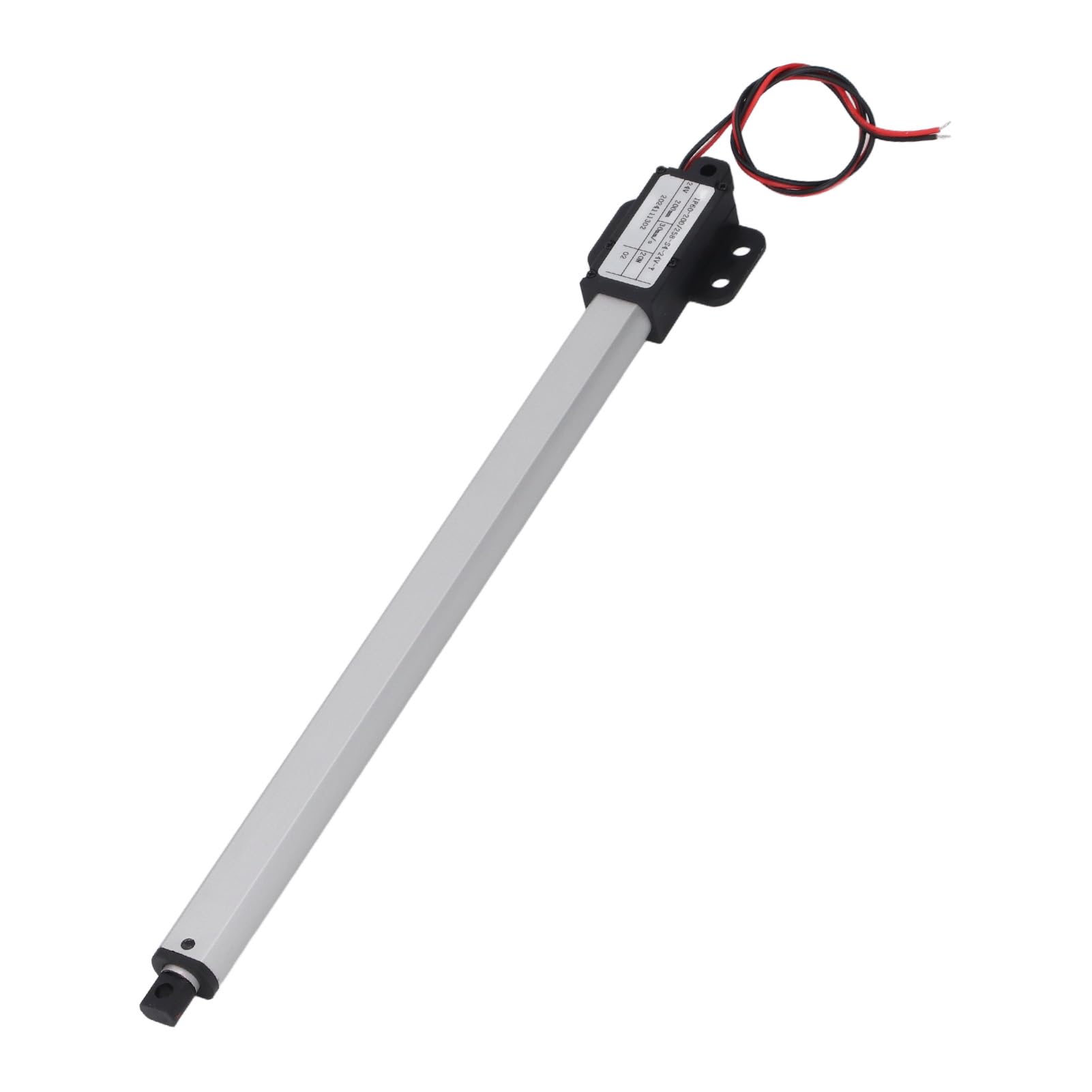 Mini elektryczny siłownik liniowy 24V DC 200mm skok 20N ciąg automatyczne wysuwanie chowanie do maszyn rolniczych automatyka domowa aluminiowa konstrukcja ABS
