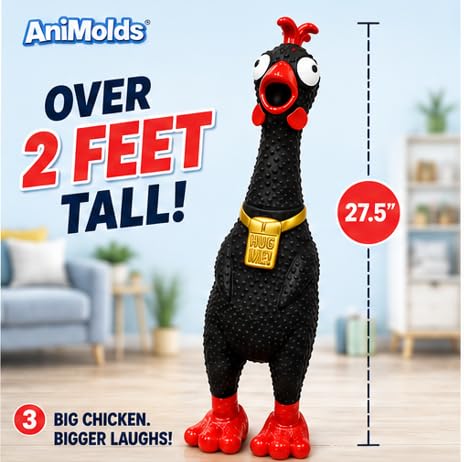 Amazon.com: Animolds Hug Me Giant Rubber Chicken- Huge Stress