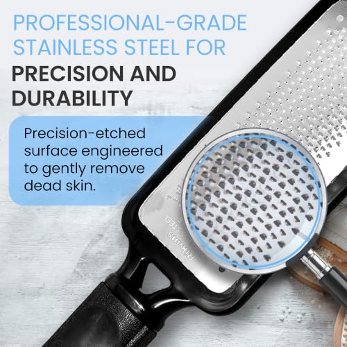 Image of Colossal Foot rasp Foot File and Callus Remover. Best Foot Care Pedicure Metal Surface Tool to Remove Hard Skin. Can be Used on Both Wet and Dry feet, High Grade Stainless Steel File