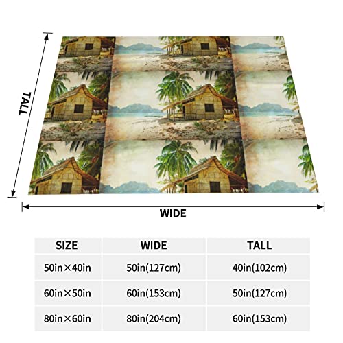 Couverture en peluche pour canapé et camping chic de grand format