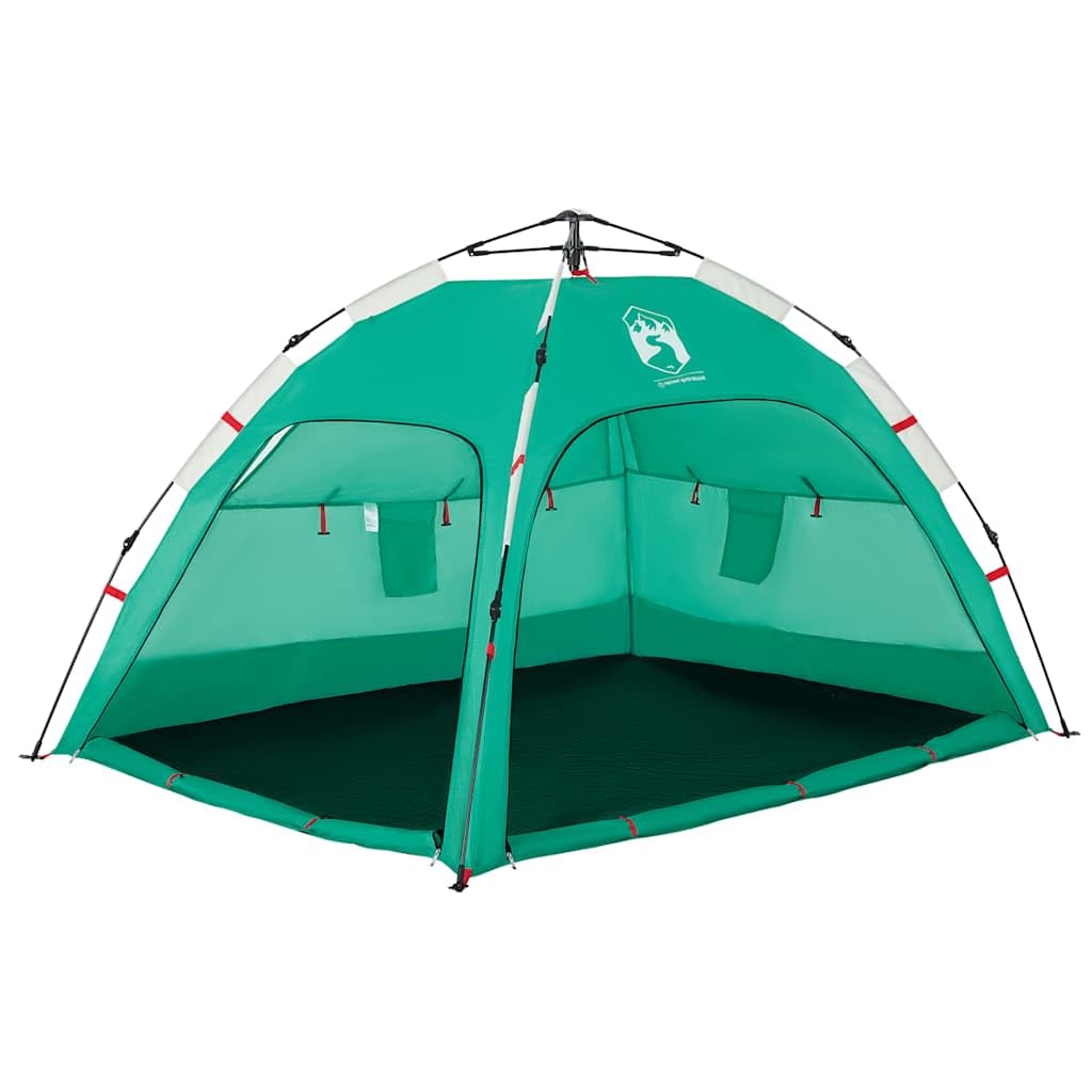 Tenda da spiaggia per 2 persone, impermeabile, verde