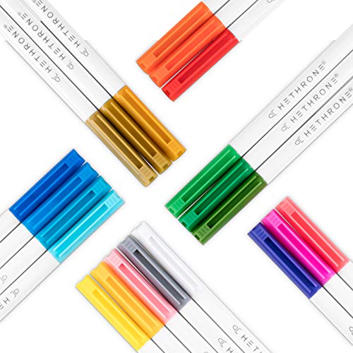 HETHRONE - Rotuladores de pintura acrílica, 21 colores para acuarela, para dibujo, colorear, pintura de vidrio, pintura de madera, color