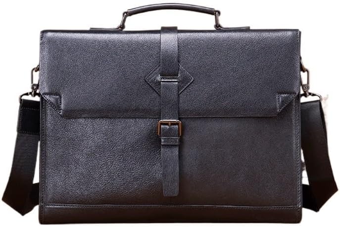 Business Genuine Leather Briefcase Men's Casual Crossbody Large Capacity Laptop Bag