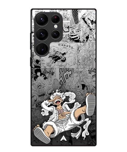 Image of Premium Anime 2 Case for Samsung Galaxy S22 Ultra (Glossy Finish) Soft-Touch Metal TPU Back Cover, Shockproof, Designer, Aesthetic Mobile Phone Case