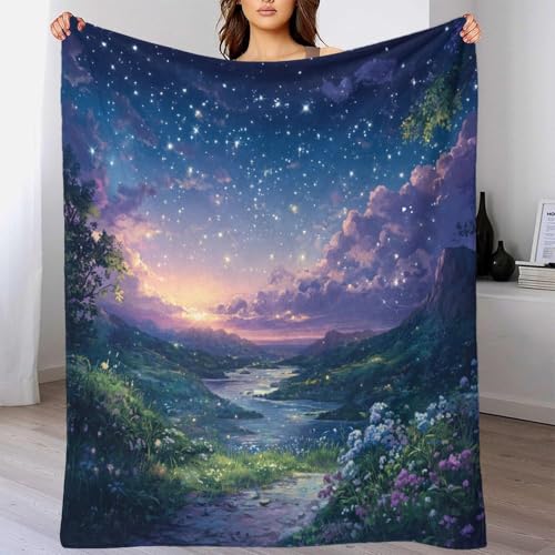 Couverture lit microfibre chaude et légère 180x200cm grand plaid canapé