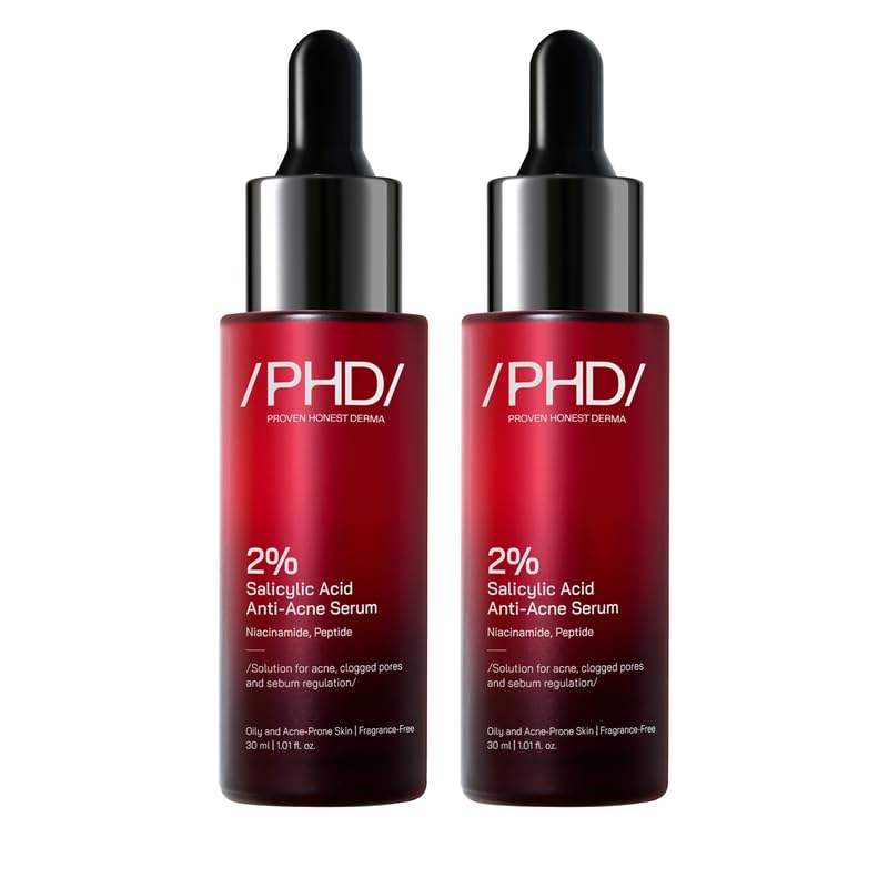 Image of /PHD / 2% Salicylic Acid Anti-Acne Serum | Salicylic Acid Face Serum for Acne-Prone & Oily Skin | Pore Minimizing serum with Niacinamide & Peptides |Reduces Blackheads & Excess Oil | Men & Women I60 ml