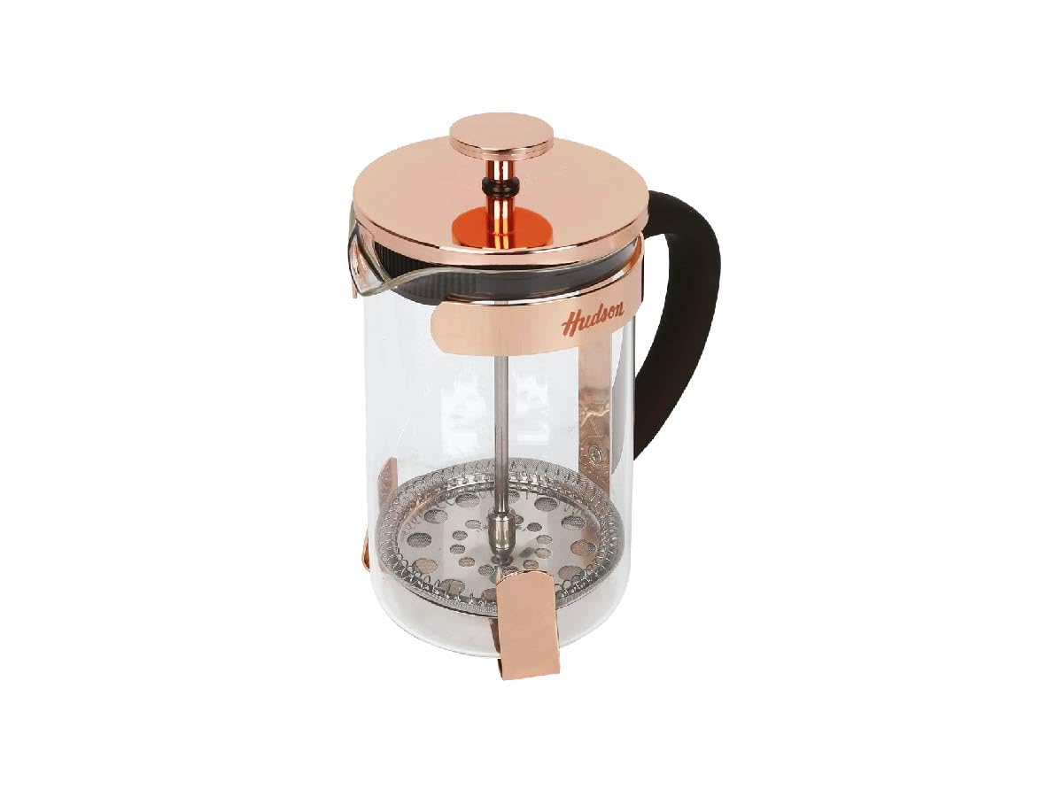 HUDSON French Press Coffee and Tea Maker, 9 cups, Copper
