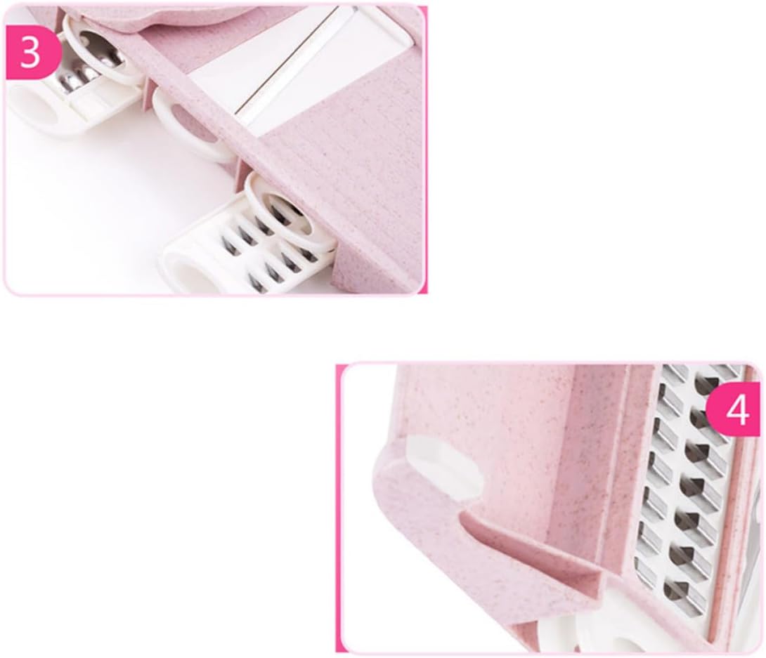 Pink Kitchen Chopper Set for Fruit and Lemons, Manual Cutter