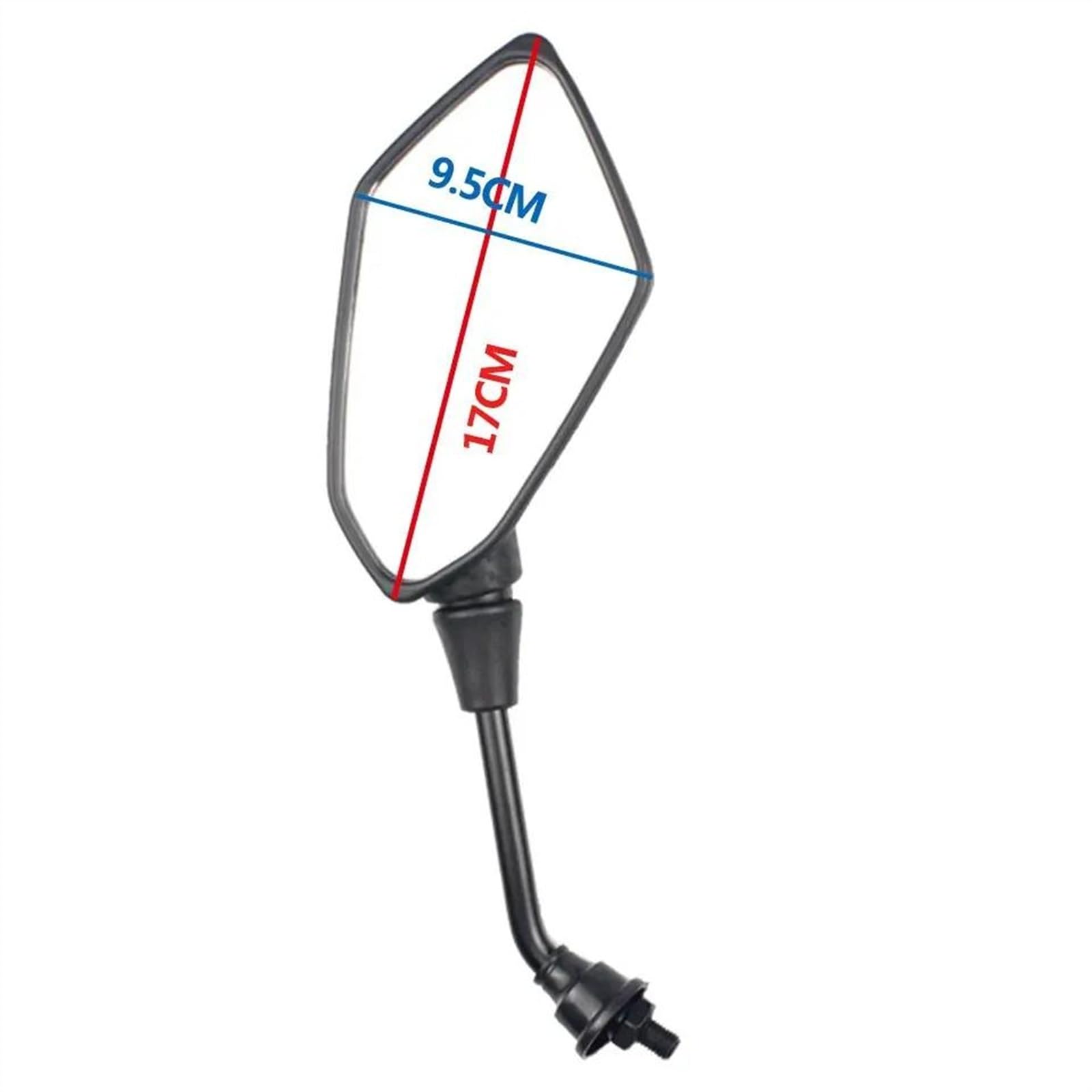 Rétroviseur Moto 2 Pièces Rétroviseurs Vélo Électrique Électrombile Arrière Convexe 8mm 10mm En Fiber Carbone Rétroviseurs Moto | 8mm