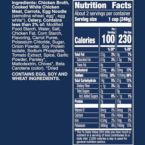 Image of Progresso Rich and Hearty, Chicken and Homestyle Noodles Canned Soup, 19 oz (Pack of 12)