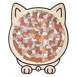 Puzzle In Legno A Forma Di Gatto In Colori Morandi - Puzzles A Formas Di Gattos Da 135 Pezzi Con Cornice Di Contorni - Puzzle Decorativi Per Bambini Piccoli, Ragazzi E Ragazze In Età Prescolare