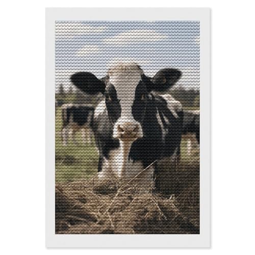 Kit d'art diamant vaches complet anti stress pour adulte débutant