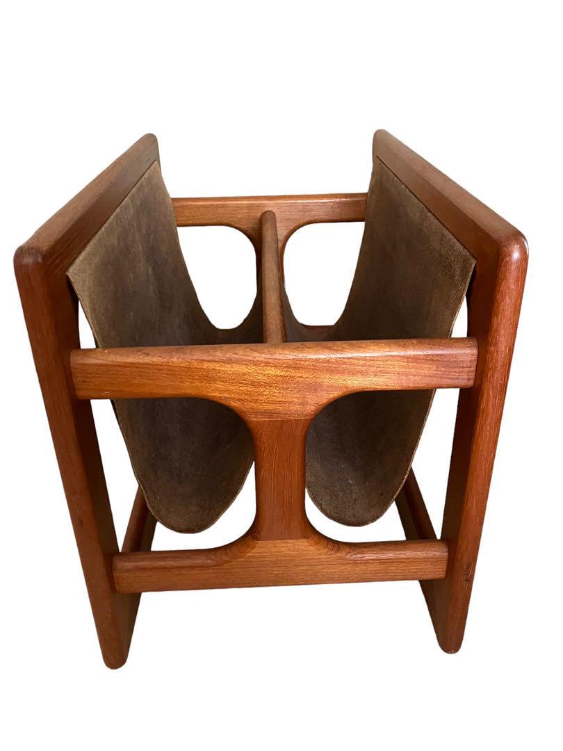 Amazon.co.jp: ヴィンテージ デンマーク製 マガジンラック チーク材  