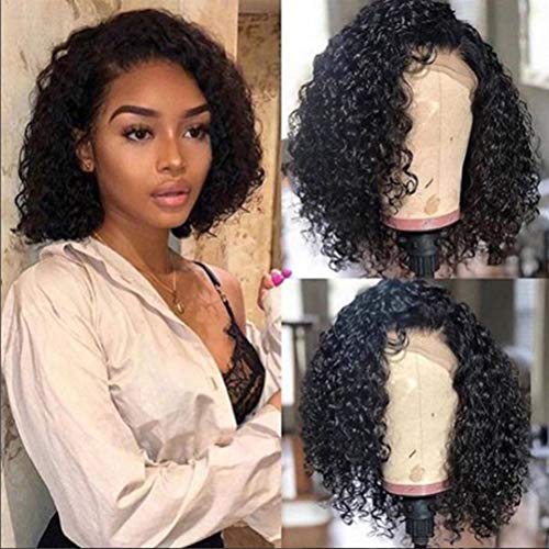 Semme Black Short Wavy Hair Wig - Fashionable Breathable Style