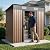 PMEIXU 6x4FT Outdoor Storage Shed, Waterproof Metal Garden Shed with Lockable Sliding Door, Outside Tool Shed for Backyard Garden Patio Lawn Poolside