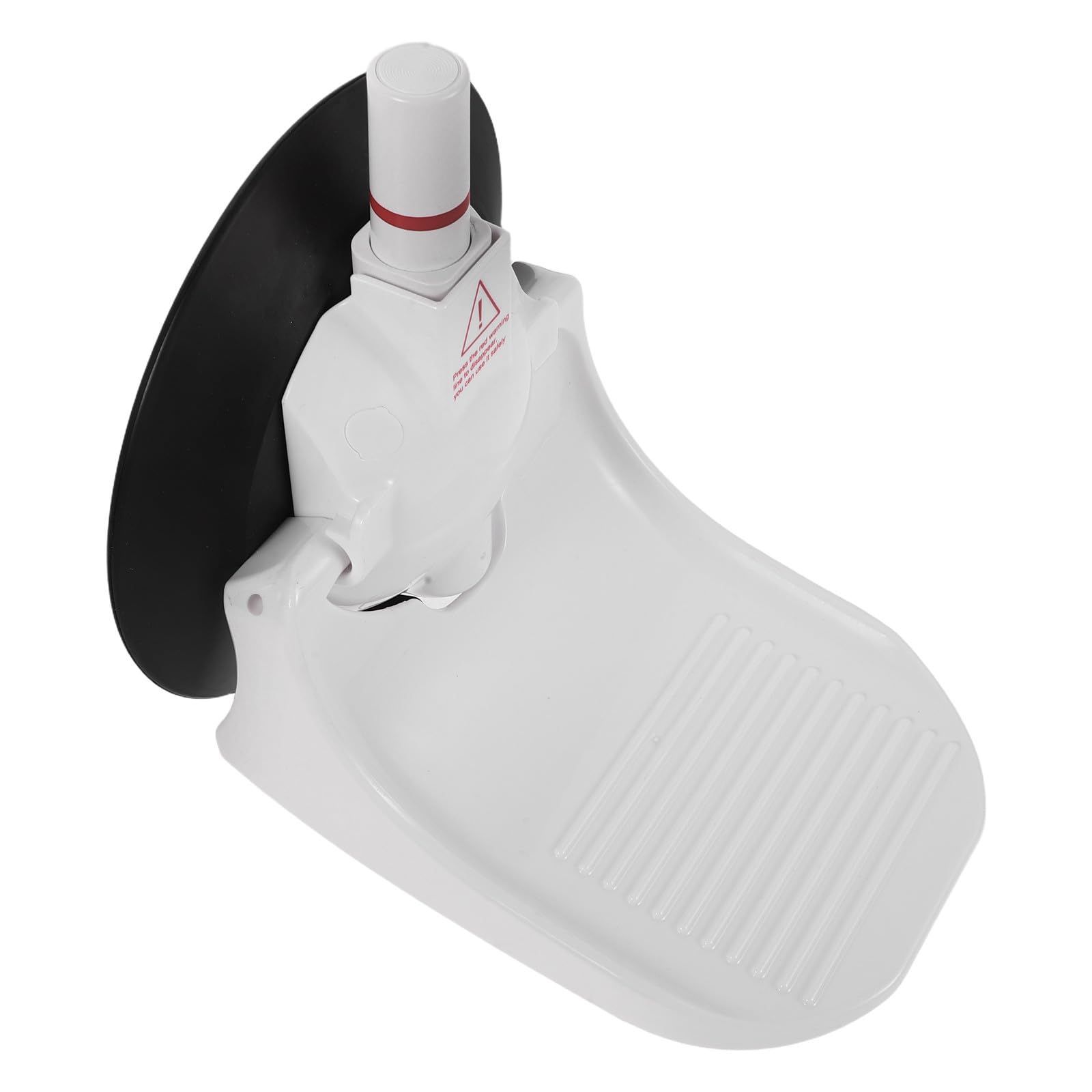 Reposapiés para baño de diseño ergonómico en ABS y EPDM con ventosa firme