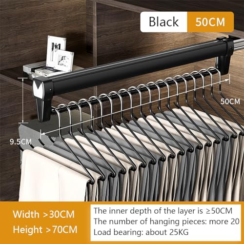 Portant extensible à pantalons pour un gain de place dans le dressing - 3