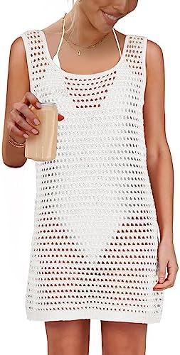 Caracilia Women Swimsuit Coverup Crochet Bathing Suit Cover Ups for Swimwear Swim 2023 Summer Bikini Beachwear Beach Dress Caracilia Women Swimsuit Coverup Crochet Bathing Suit Cover Ups for Swimwear Swim 2023 Summer Bikini Beachwear Beach Dress