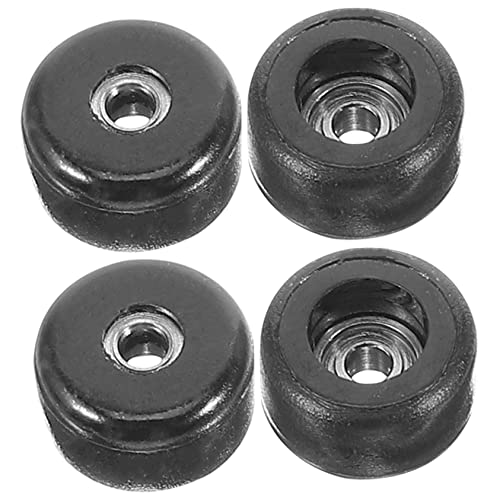 Toyvian 4Pcs Compact Finger Skateboard Wheels Portable Fingertip Sports for Desk Play for Relief and DIY Keychains and Materials