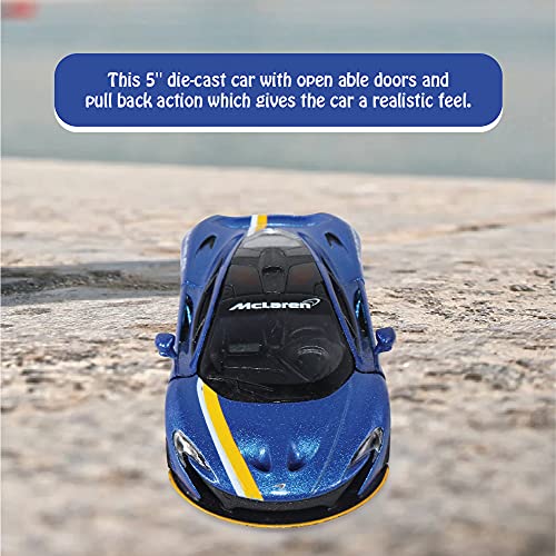 Image of Kinsmart Metal Licensed 5'' McLaren P1 Die Cast Car (Blue)