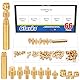 Glarks 7pcs 1.5/2.2/2.6/3.1/4/4.7/6.3mm Lötspitze Set, mit 1 Set Heat Set Insert Tool, 65pcs M2/M2.5/M3/M4/M5 Gewindemütter, Heat-Set Insert Tips Kit für 3D-Druck, Kunststoffteile