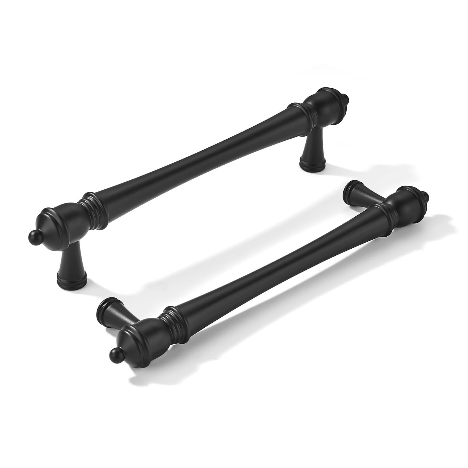 KHTUMEWARE-80419 Matte Black Cabinet Pulls CTC 5 in (128 mm) 10-Pack