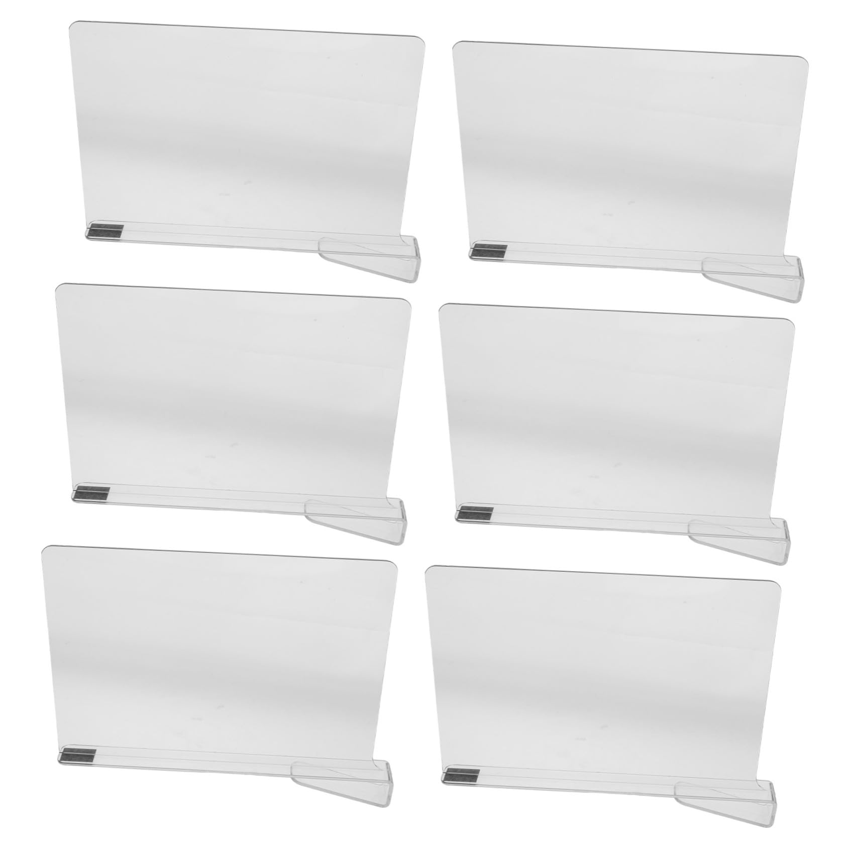 STOBAZA 6Pcs Clear Acrylic Shelf Dividers Adjustable Closet Organizers for Efficient Wardrobe Storage Dustproof and Design for Bedroom and Home Organization