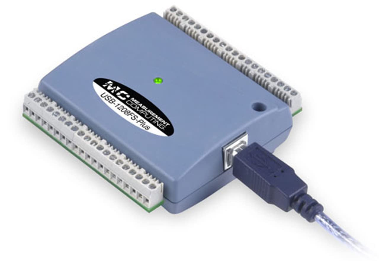 MCC USB-1208FS-Plus - 12-bit Multifunction Low-Cost DAQ Device
