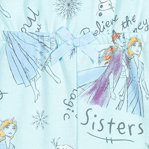 Disney Frozen Elsa Princess Anna Olaf Toddler Girls Sleeveless Romper Blue 4T - image 4