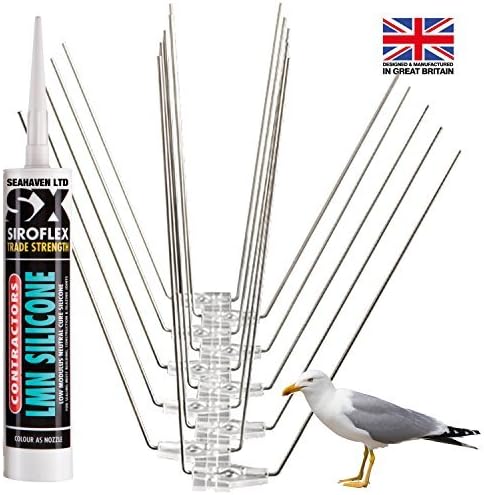 Seaheaven Ltd 15m X Avipoint G20 Seagull Bird Control Wide Prevention Spikes Gull, Adhesive