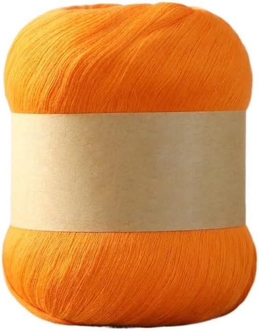 5 Rolls 8-Ply Combed Cotton Yarn for Crocheting Worsted 80g Medium Thread(15)