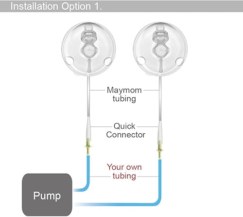 Miniatura 3 de Maymom Kit de tubos compatible con vasos Freemie para conectarse a la bomba Medela con estilo