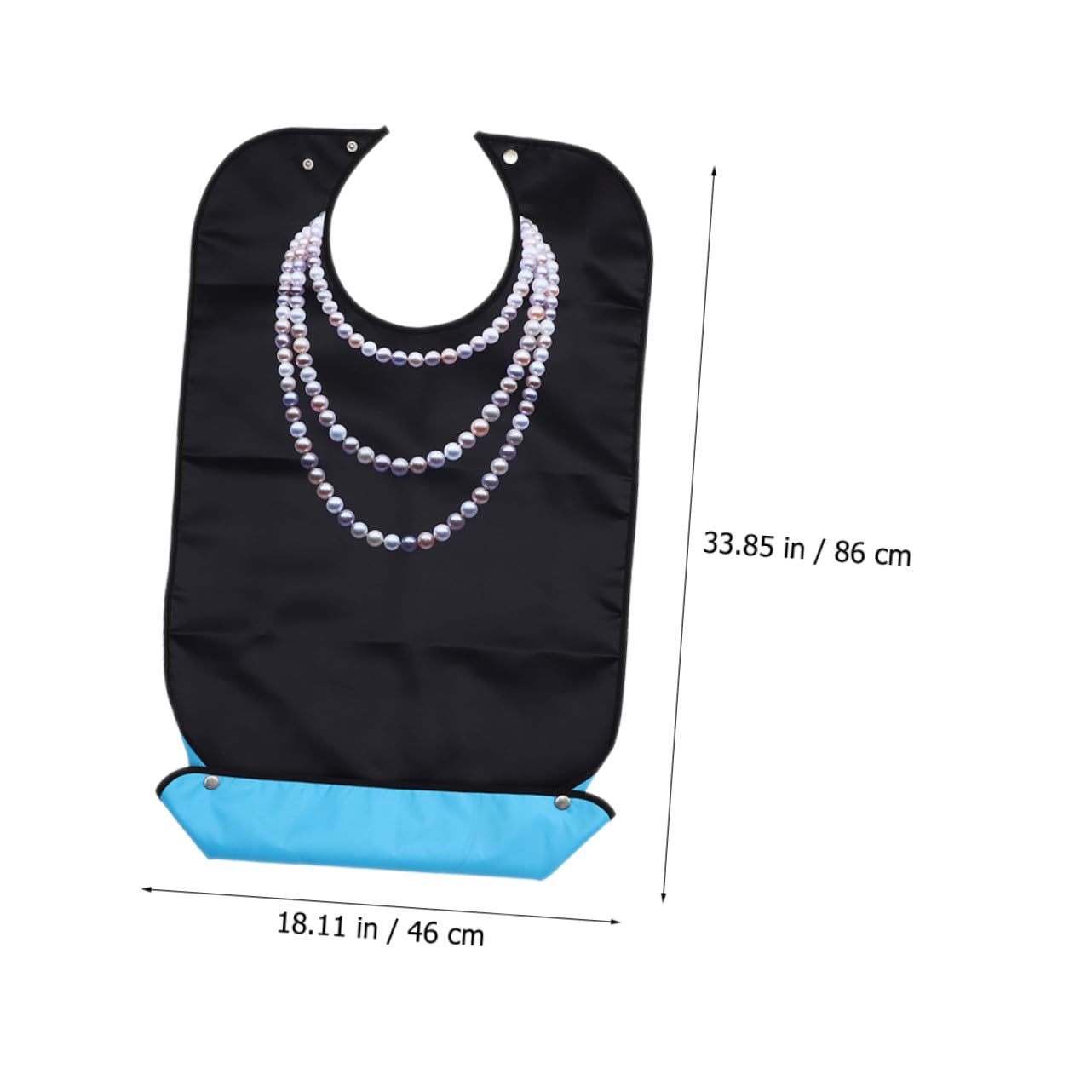 3 Stück-pack Wiederverwendbare und Waschbare Lätzchen für Senioren mit Strapazierfähiger Polyester Essschutz für Erwachsene im Haushalt