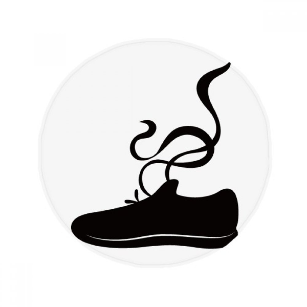 Tapis de bain anti-slip 80cm motif silhouette de chaussures de sport