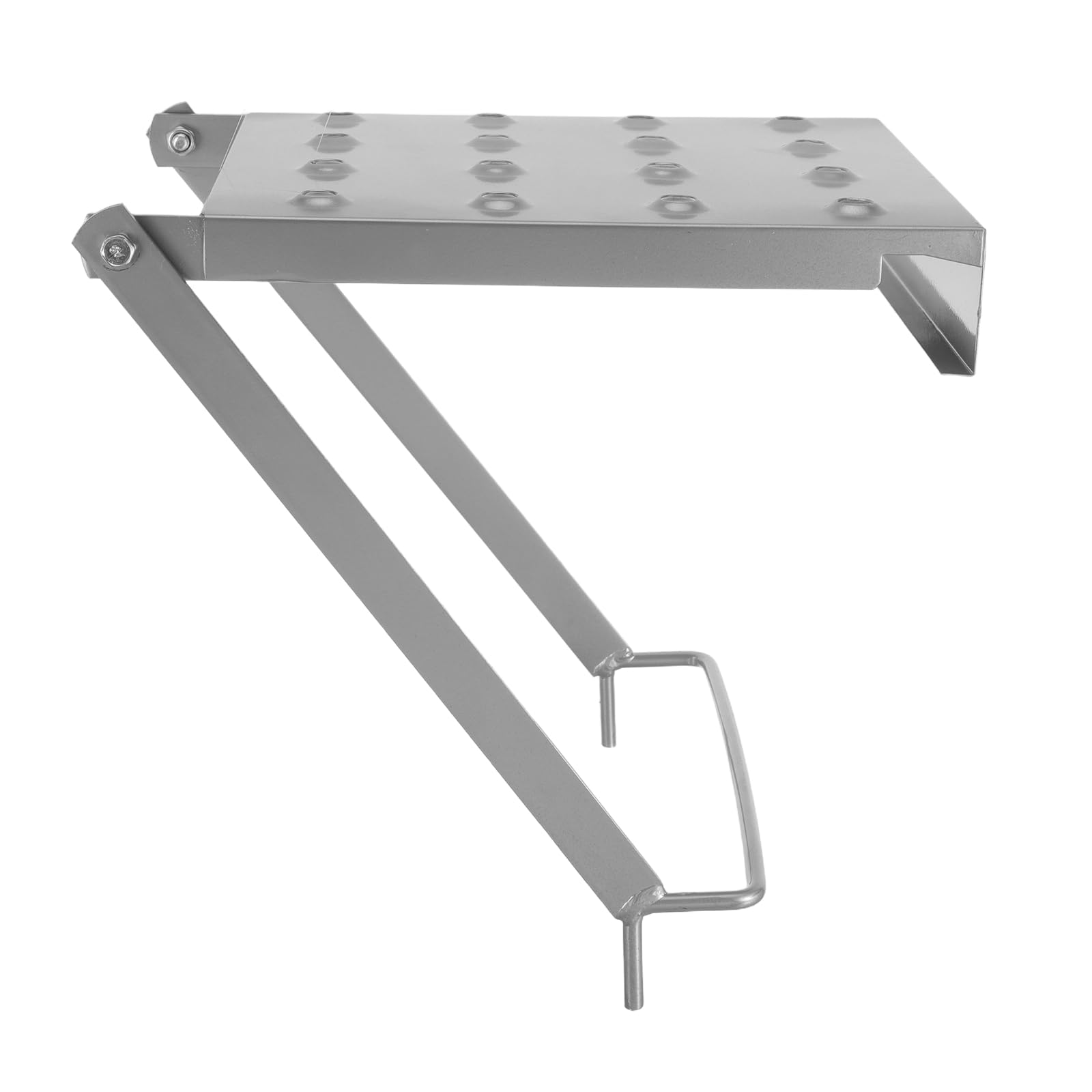 Soporte de Escalera de Hierro Plegable Anslizante Estante para Herientas Plataforma Multifuncal para Escaleras Extebles Accesorio de Bricolaje y Reparación
