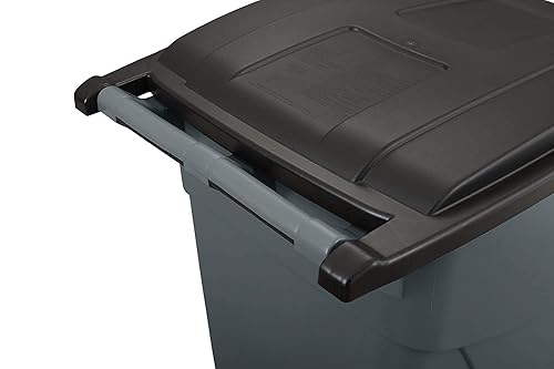 Miniatura 4 de Rubbermaid Commercial Products -2136356 BRUTE - Bote de basura resistente, grande de 50 galones, gris y azul, 2 unidades, para el hogar, acera,
