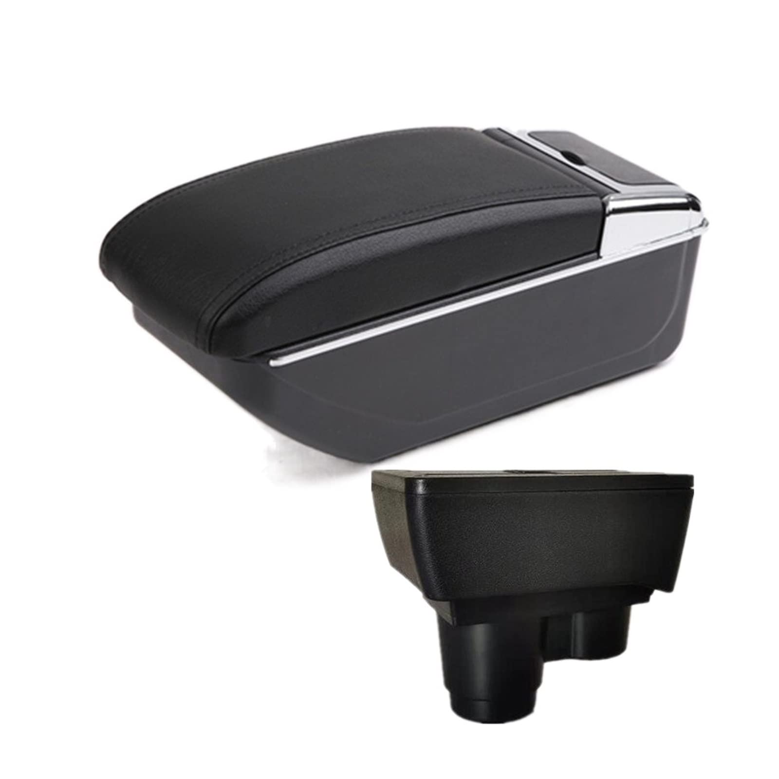 Baiqimv For Renault For Dacia For Duster 2 3 Car Armrest Box Central Console Storage Box USB Car Accessories 2018-2022(B2 NO USB)
