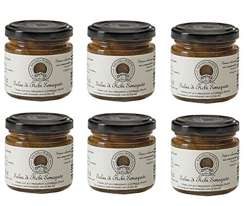 Mariangela Prunotto Azienda Agricola, 6 Vasetti Salsa di Fichi Senapati 110 G