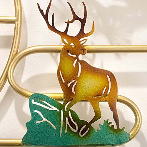 Reloj de pared creativo estilo chino silencioso de metal miniatura 4