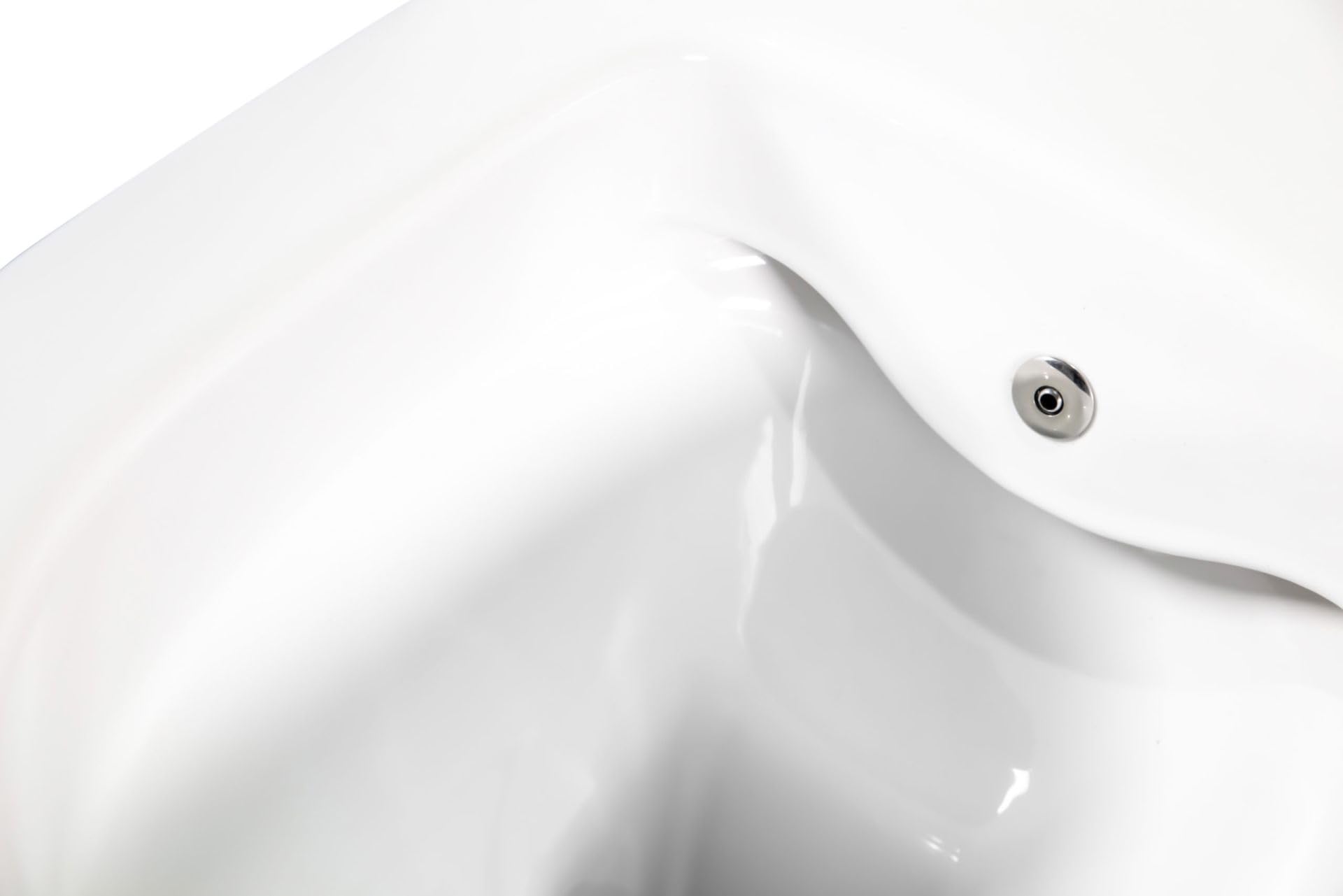 WC Suspendu Rimoff Blanc – Avec Couvercle Soft Close et robinet bidet pour Eau - Kit de Montage Mural Inclus