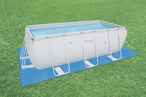 Bestway Flowclear Zwembad-vloerbeschermingstegelset, 8 stuks á 50 x 50 cm, blauw - Image 3