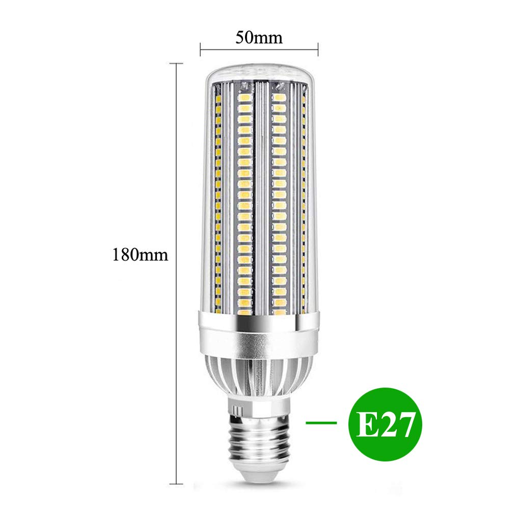 LANMOU Super Bright Corn Light 54W LED Lampadina E27 Edison LED Lampada con Adattatore E40 per Area Commerciale Supermercati Stazioni Garage Magazzino Fabbrica Illuminazione, Warm White Light