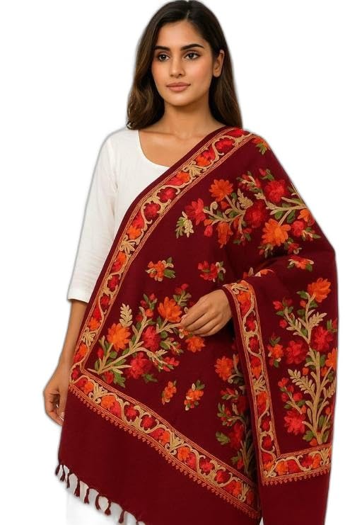WOMEN SHAWLS, WOMEN STOLES,SHAWLS FOR WOMEN, SHAWLS,STOLES, EMBROIDERY SHAWL FOR WOMEN,EMBROID AMR-P161-image-20